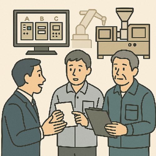 現場調査で確認した既存製造ラインの構成図